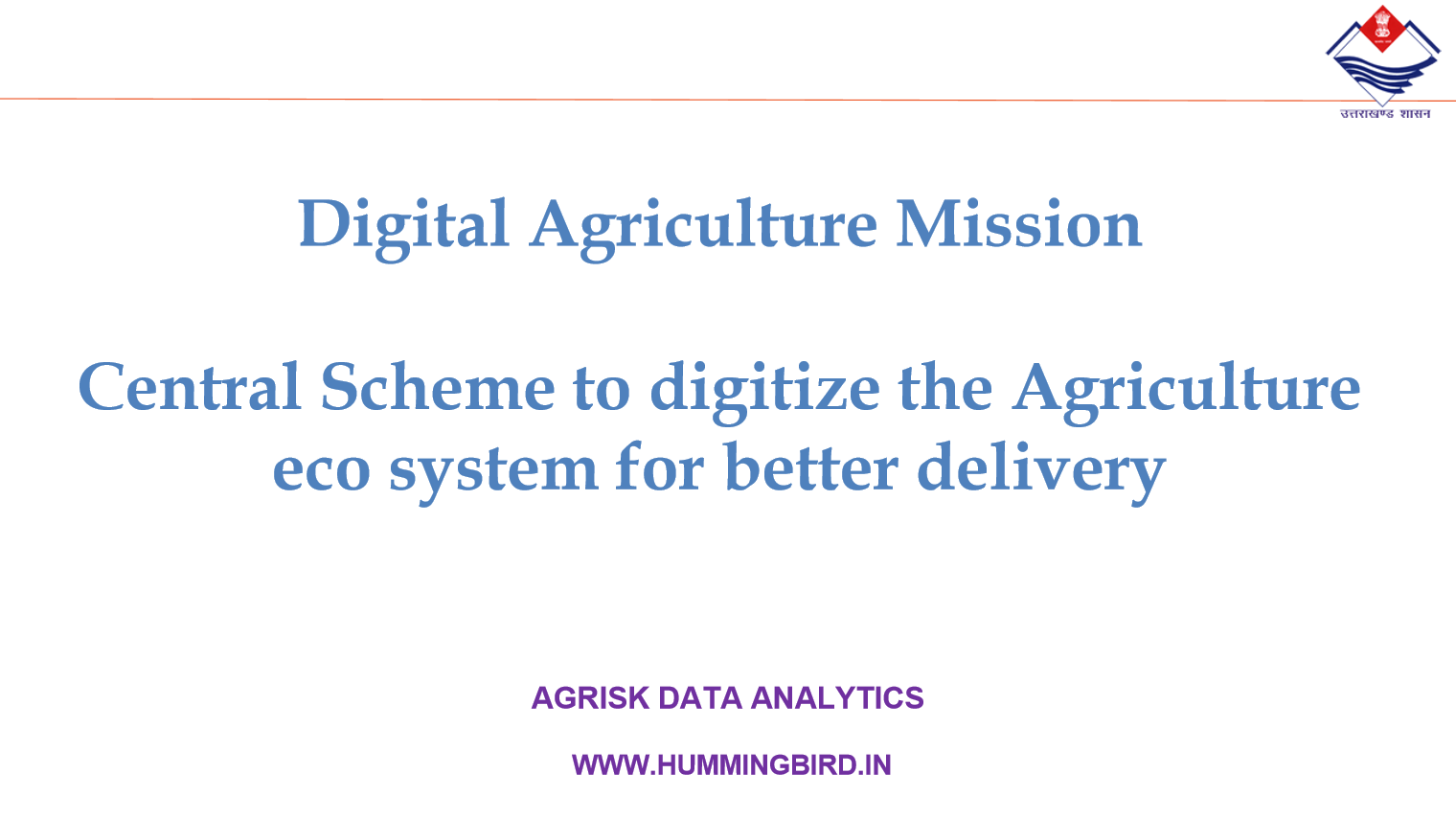 Digital Agriculture Mission